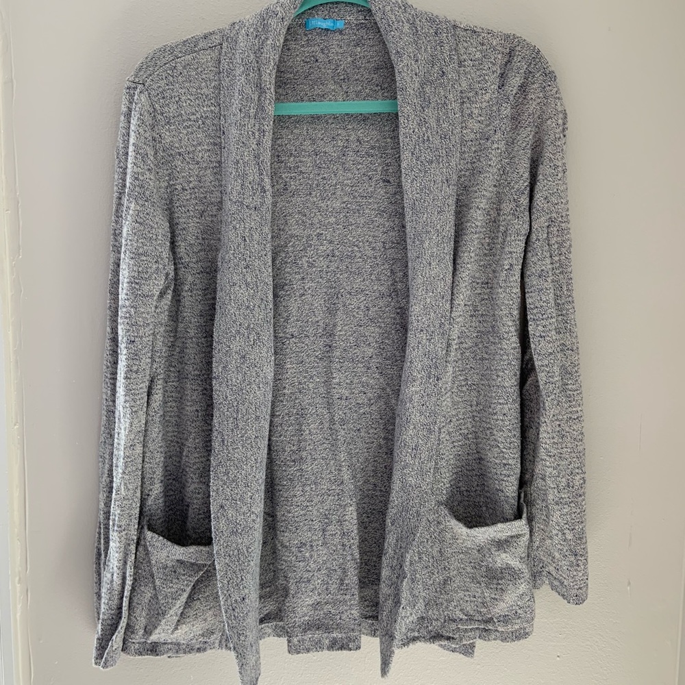 J. McLaughlin Heather Blue/Gray Cardigan